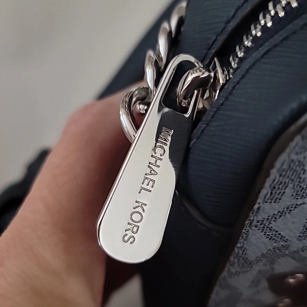 Michael Kors Blue Butterfly Crossbody Bag - Picture 9 of 11